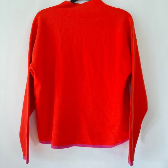Anthropologie X Maeve Carys Mock Neck Sweater Red Size M - Picture 7 of 8